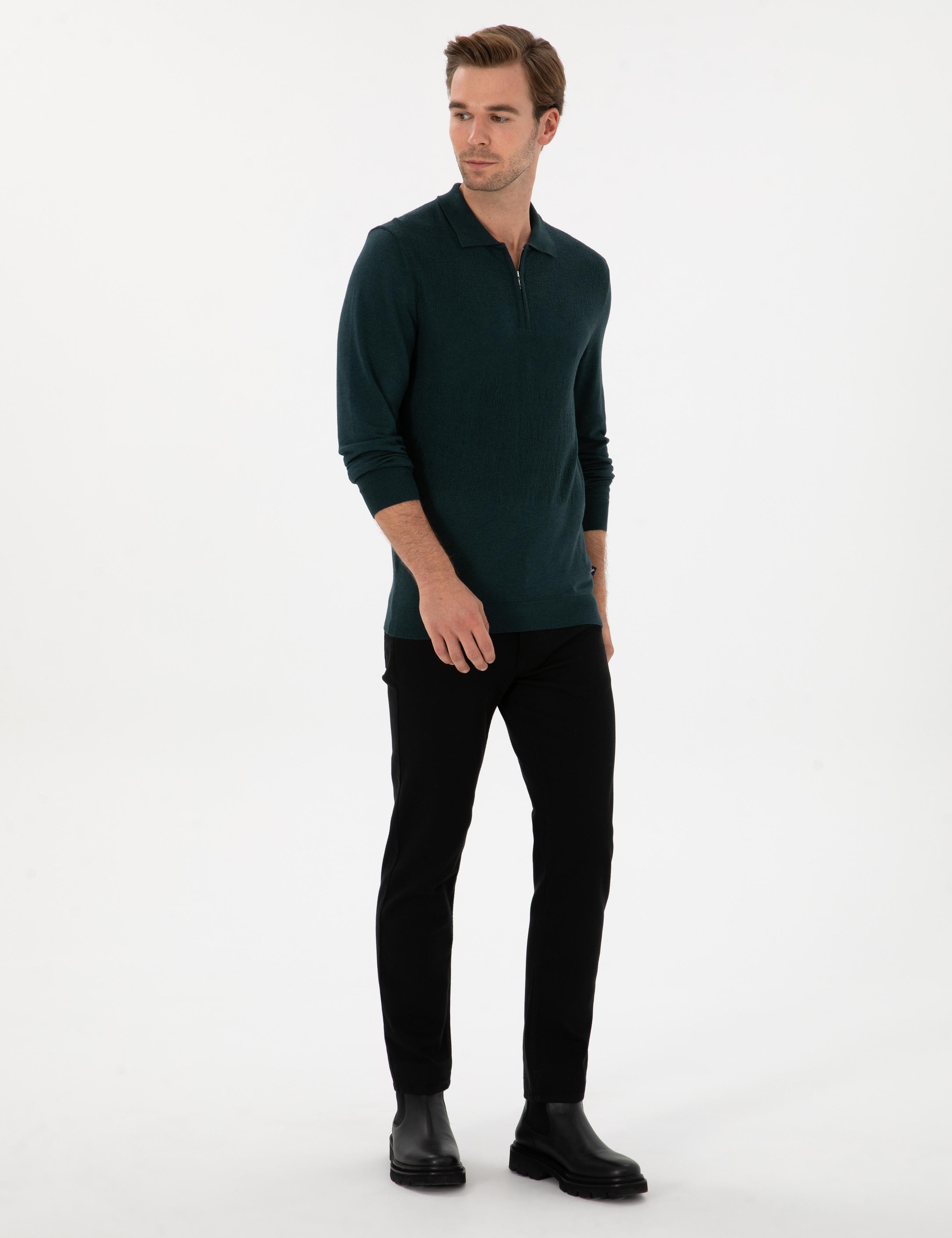 Siyah Slim Fit Pamuk Liyosel Karışımlı Jean Pantolon - 50313970032