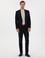 Lacivert Slim Fit Kırlangıç Yaka Çizgili Takım Elbise