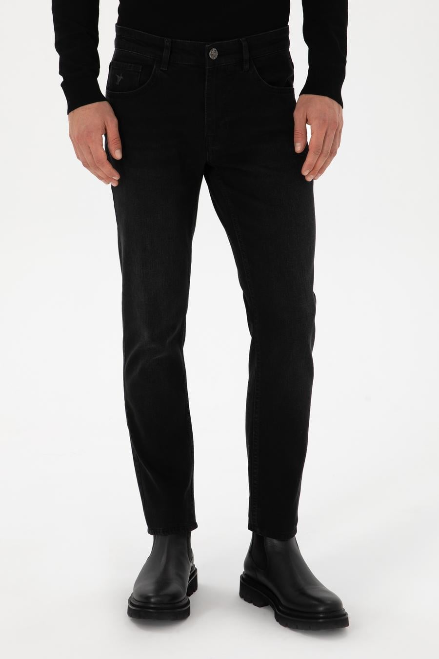 Antrasit Slim Fit Pamuk Karışımlı Jean Pantolon - 50308650062