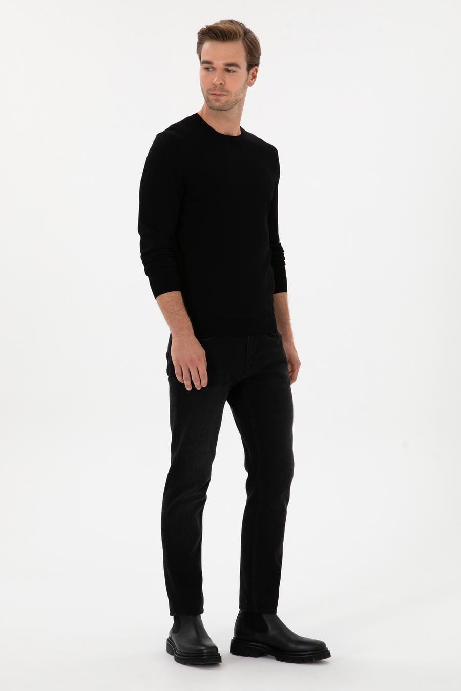 Antrasit Slim Fit Pamuk Karışımlı Jean Pantolon - 50308650062