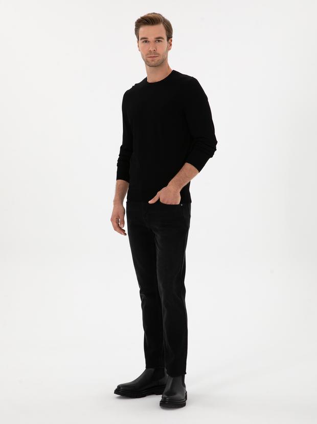Antrasit Slim Fit Pamuk Karışımlı Jean Pantolon