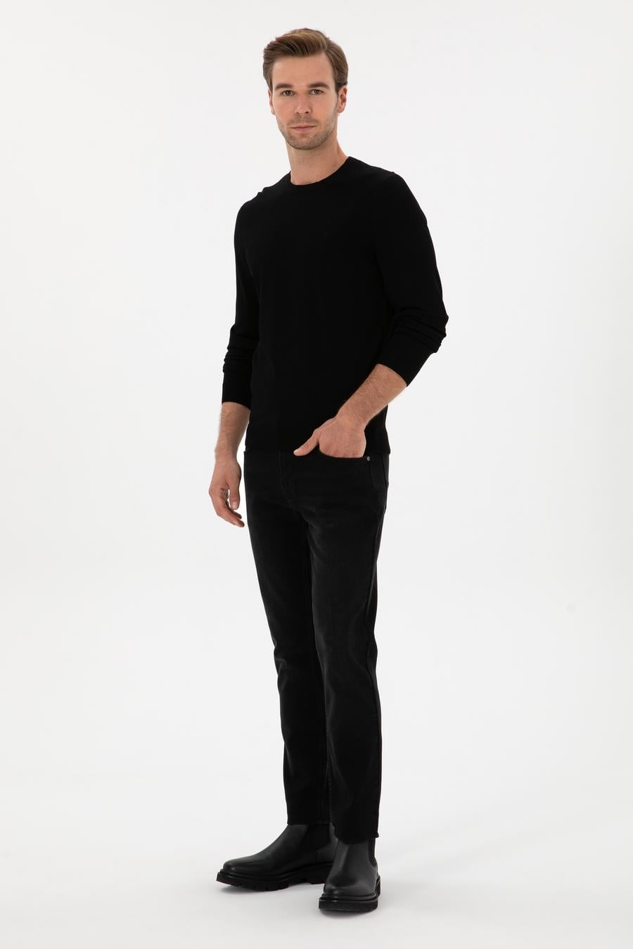 Antrasit Slim Fit Pamuk Karışımlı Jean Pantolon - 50308650062
