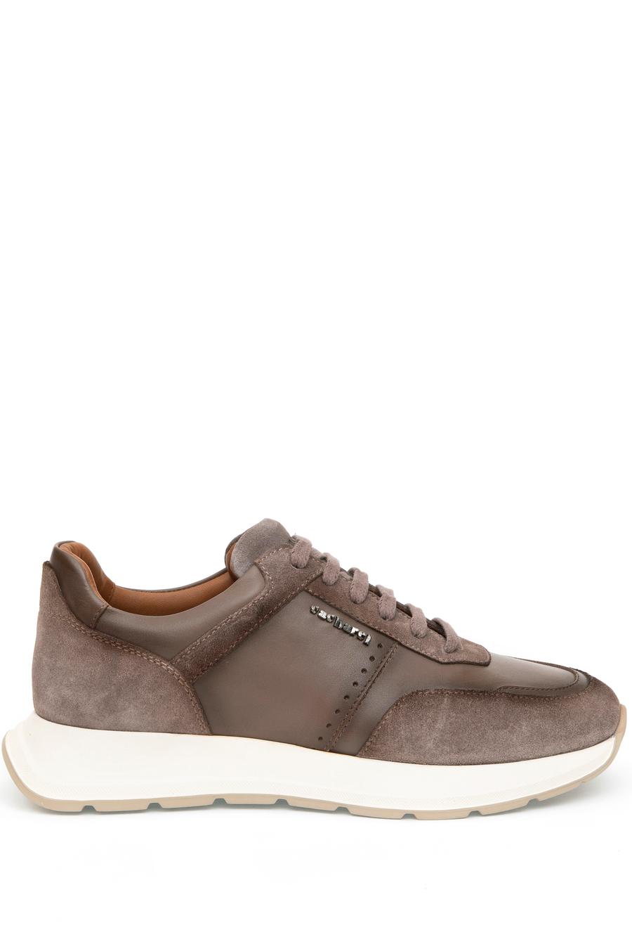 Kahverengi Eva Taban %100 Deri Sneaker Ayakkabı - 50312358014