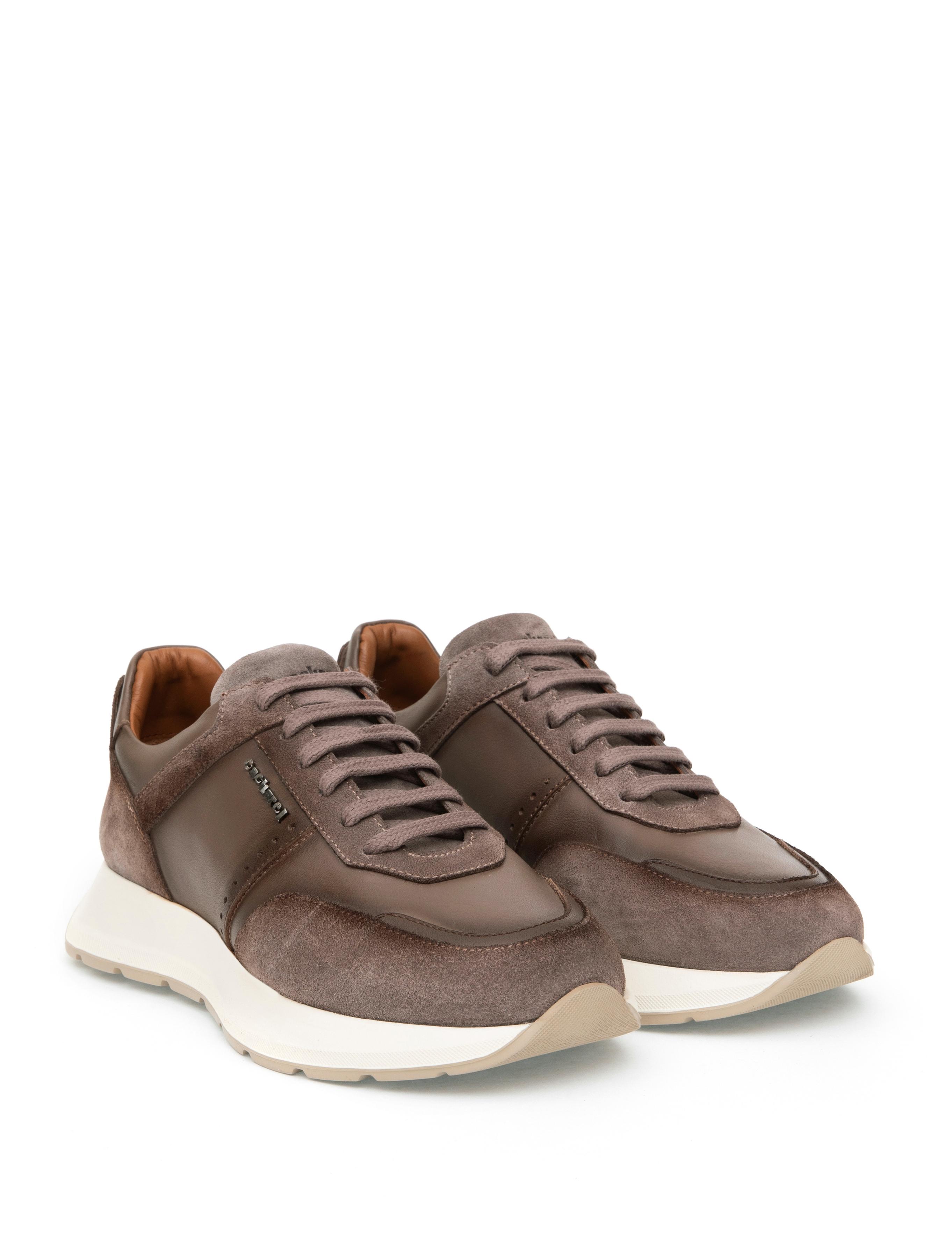 Kahverengi Eva Taban %100 Deri Sneaker Ayakkabı - 50312358014