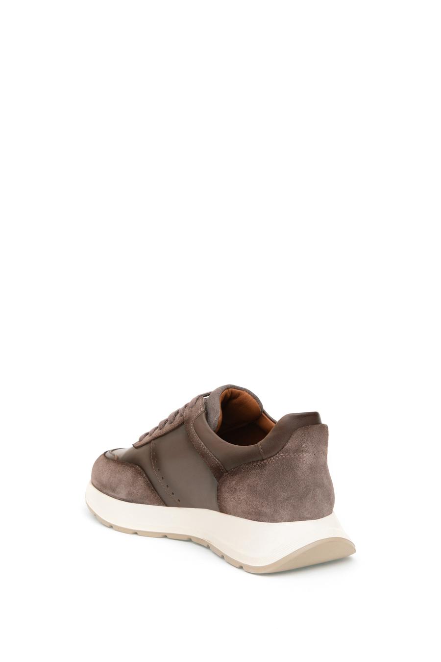 Kahverengi Eva Taban %100 Deri Sneaker Ayakkabı - 50312358014