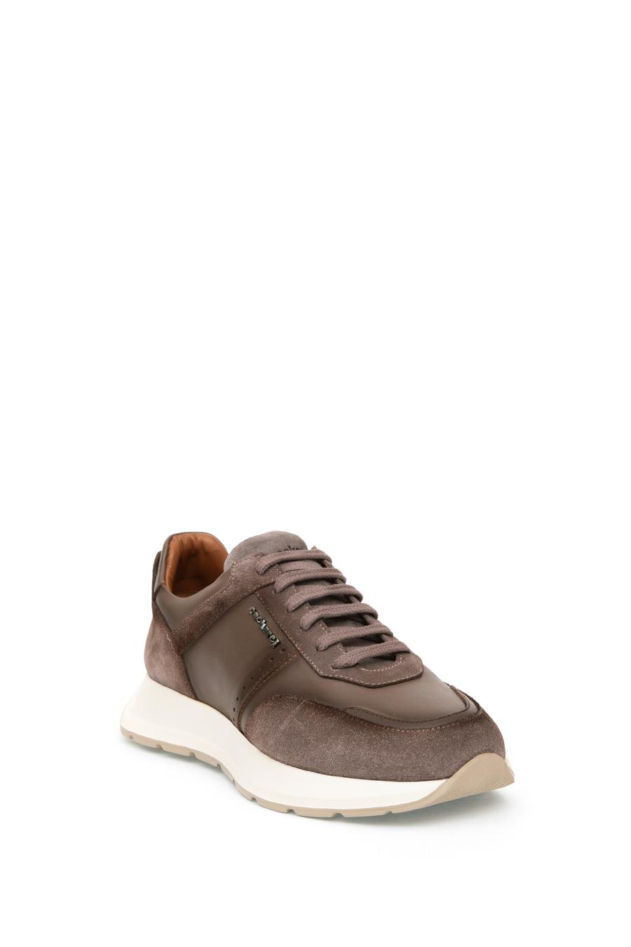 Kahverengi Eva Taban %100 Deri Sneaker Ayakkabı - 50312358014