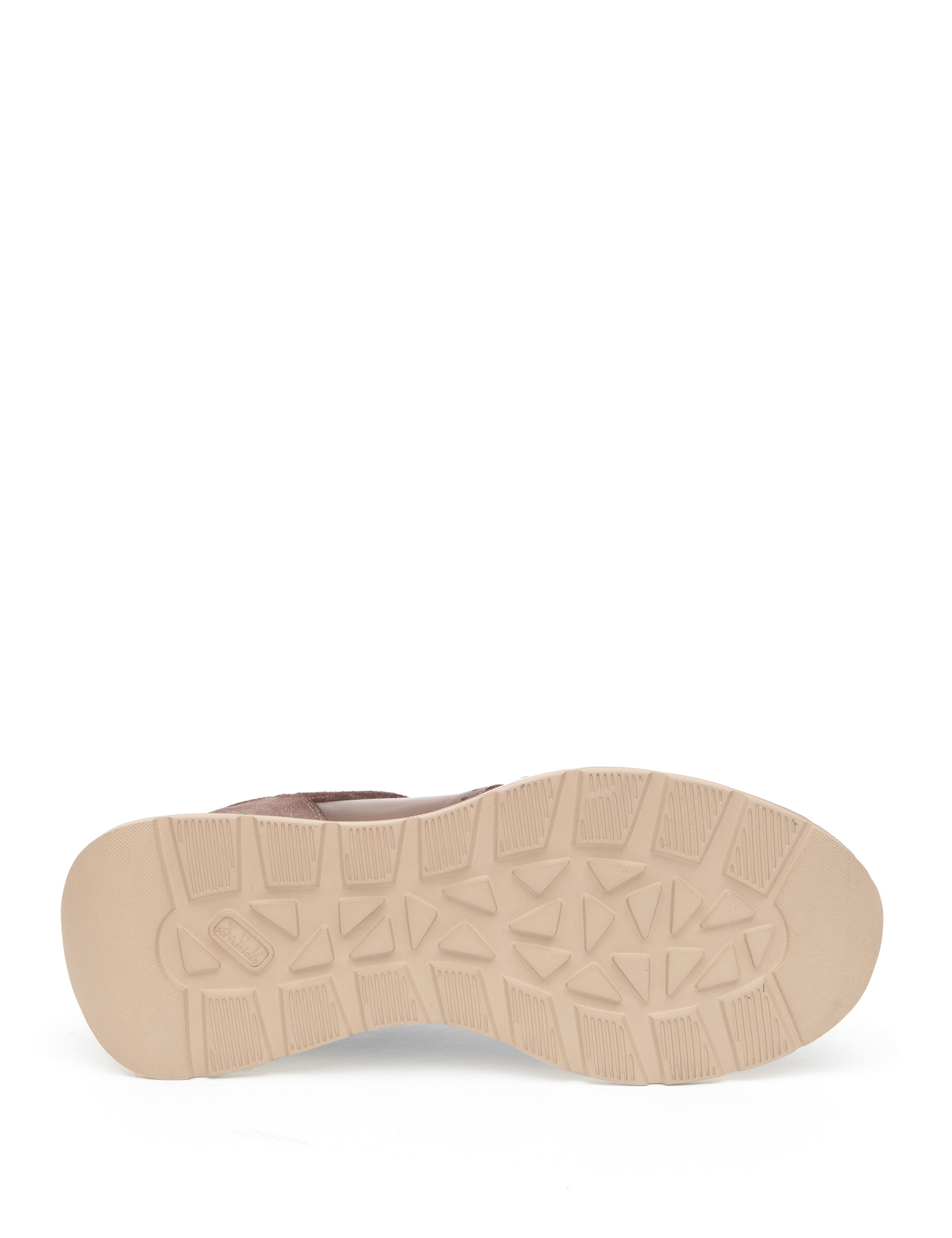 Kahverengi Eva Taban %100 Deri Sneaker Ayakkabı - 50312358014