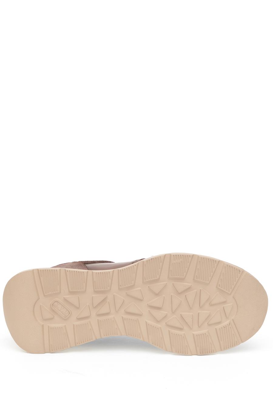 Kahverengi Eva Taban %100 Deri Sneaker Ayakkabı - 50312358014
