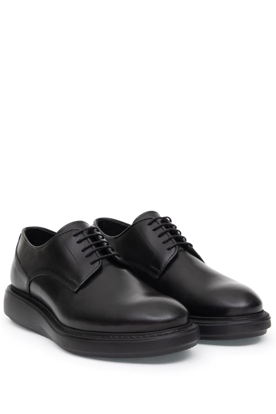 Siyah Eva Taban %100 Deri Smart Casual Ayakkabı - 50312158006