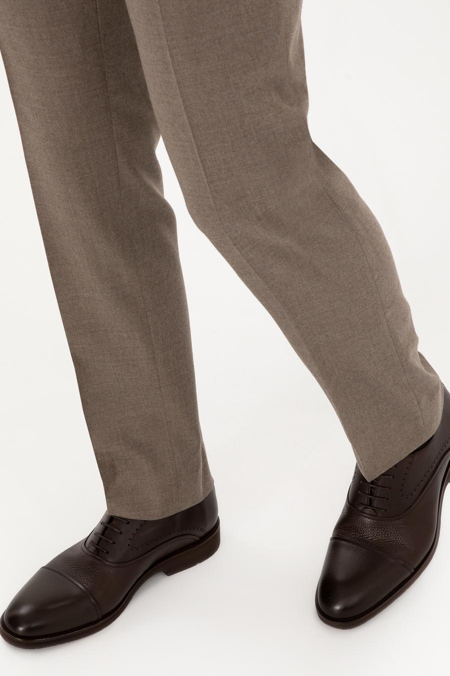 Kahverengi Eva Taban %100 Deri Klasik Ayakkabı - 50312594014