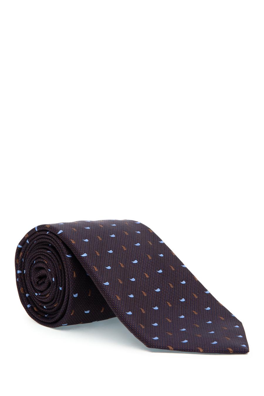 Kahverengi %100 İpek Kravat - 50317290002