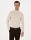 Bej Slim Fit Yün Karışımlı Yarım Balıkçı Basic Triko Kazak