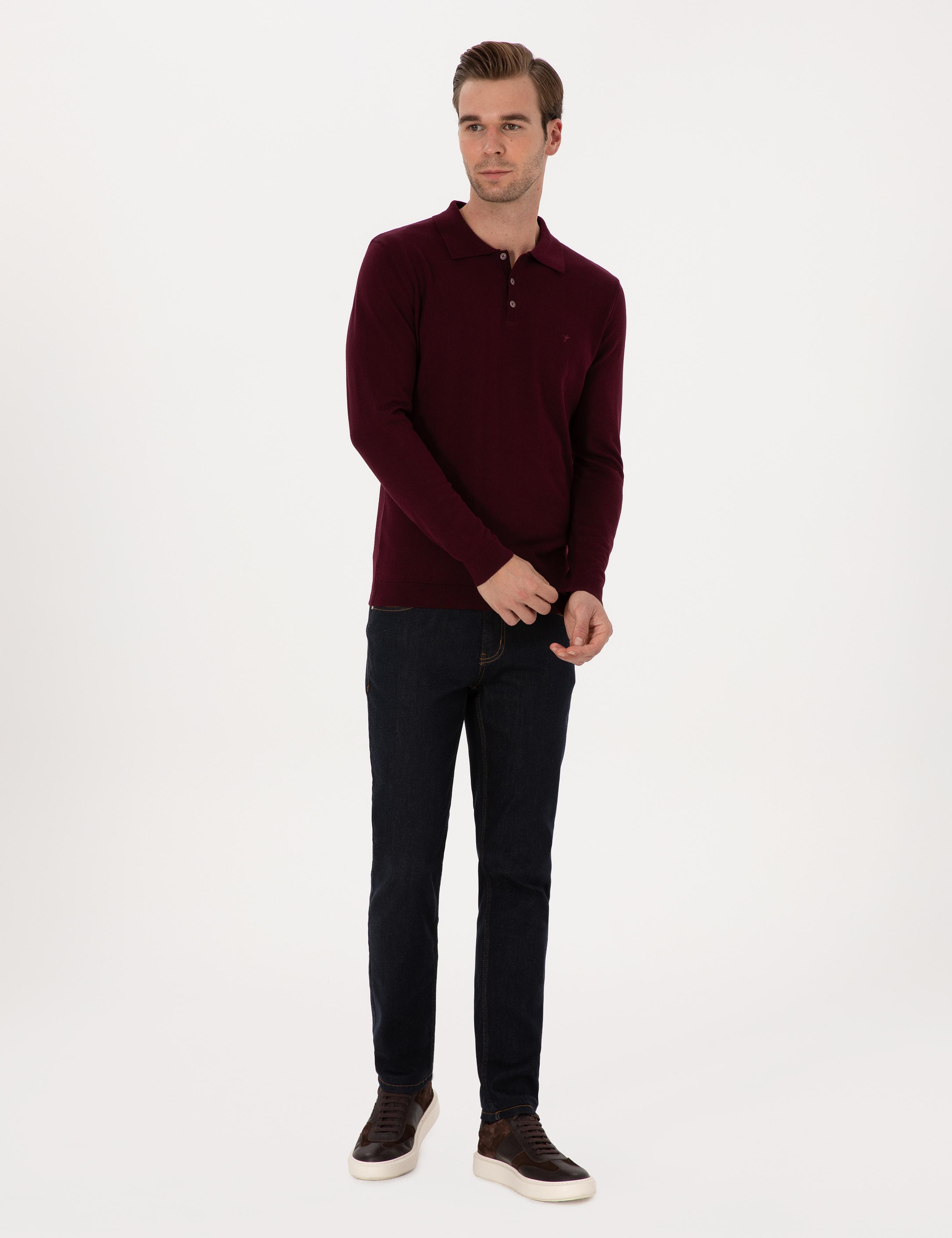 Lacivert Slim Fit Pamuk Karışımlı Jean Pantolon - 50314011022