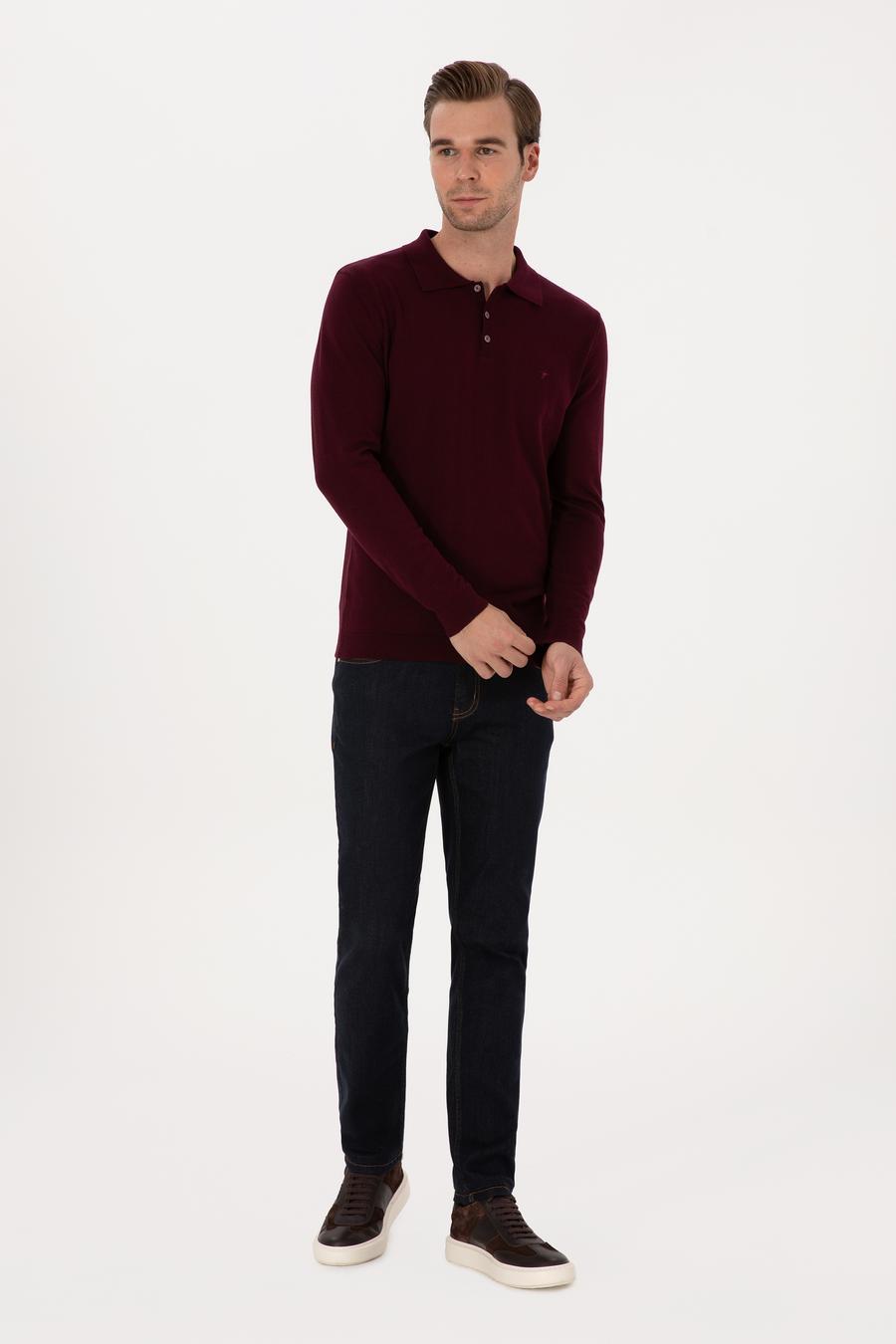 Lacivert Slim Fit Pamuk Karışımlı Jean Pantolon - 50314011022