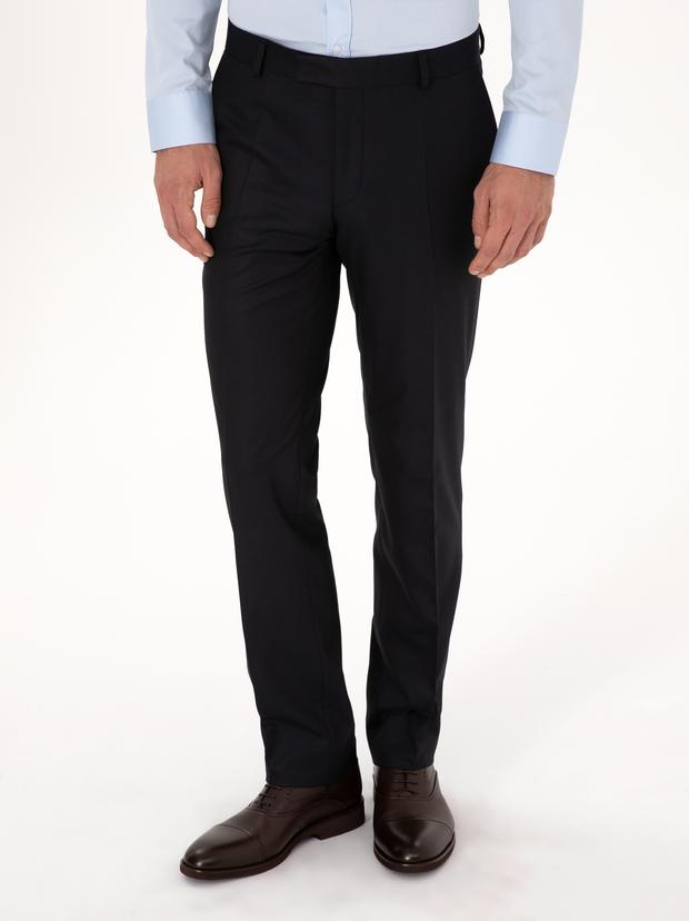 Lacivert Slim Fit Klasik Pantolon