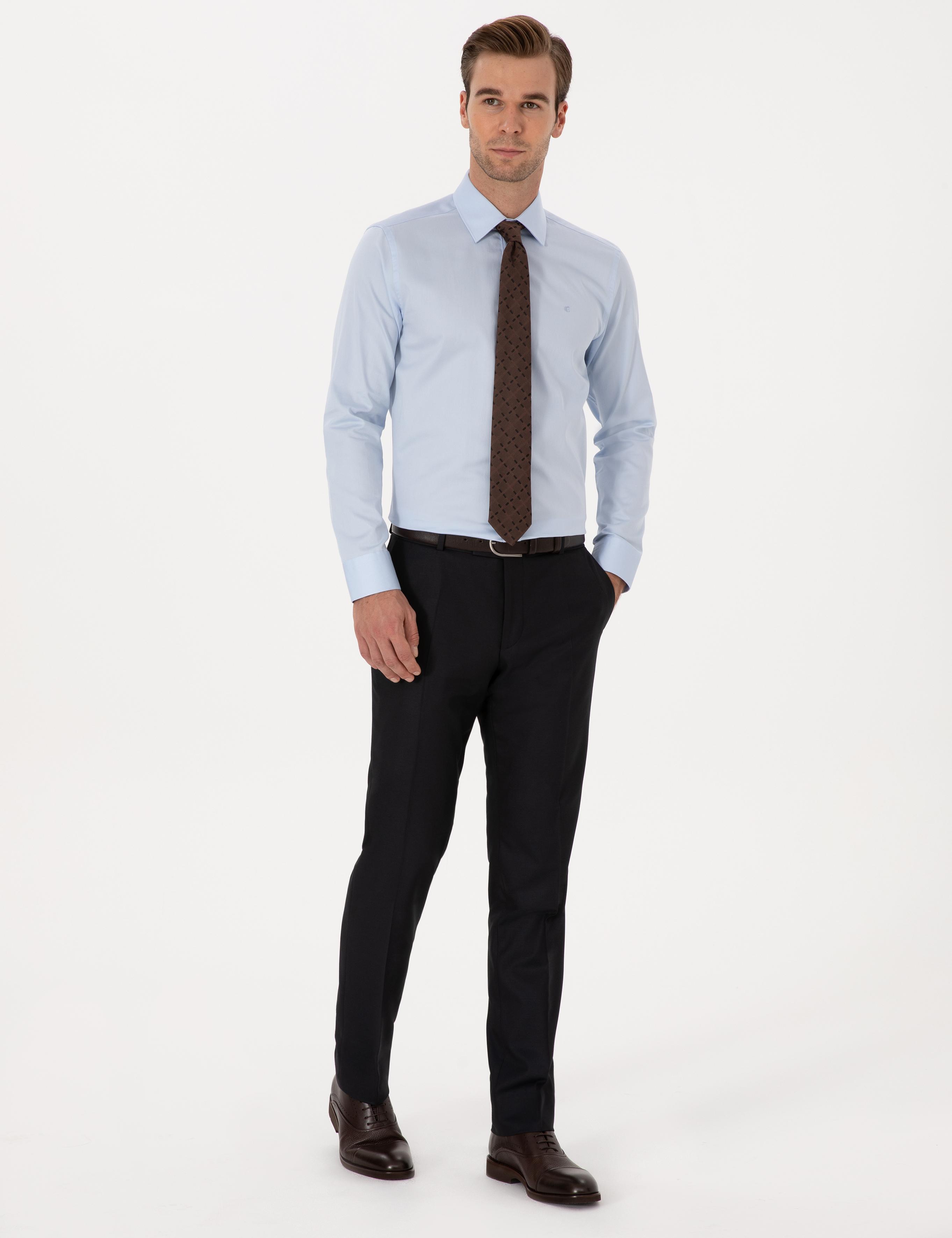 Lacivert Slim Fit Klasik Pantolon - 50318985003