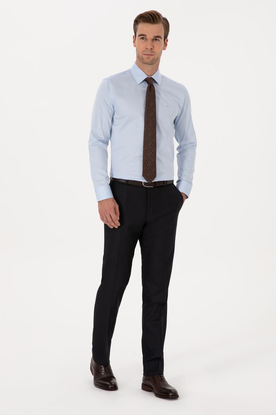 Lacivert Slim Fit Klasik Pantolon - 50318985003