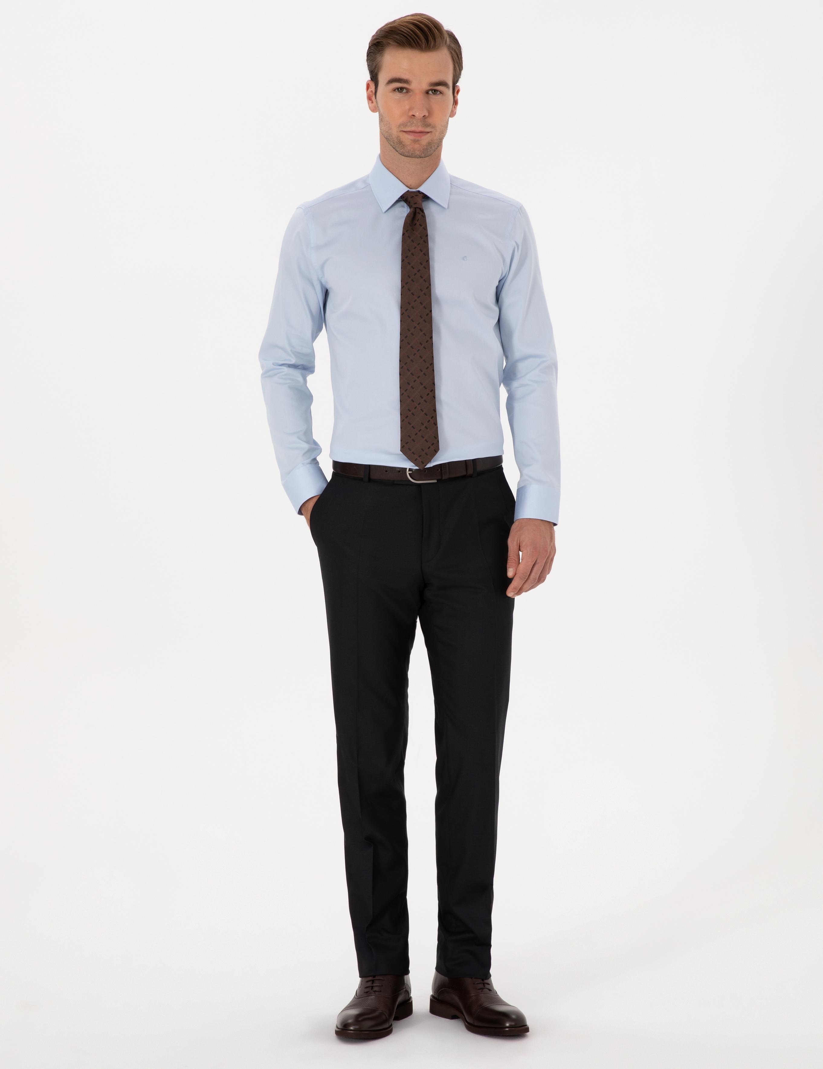 Lacivert Slim Fit Klasik Pantolon - 50318985003