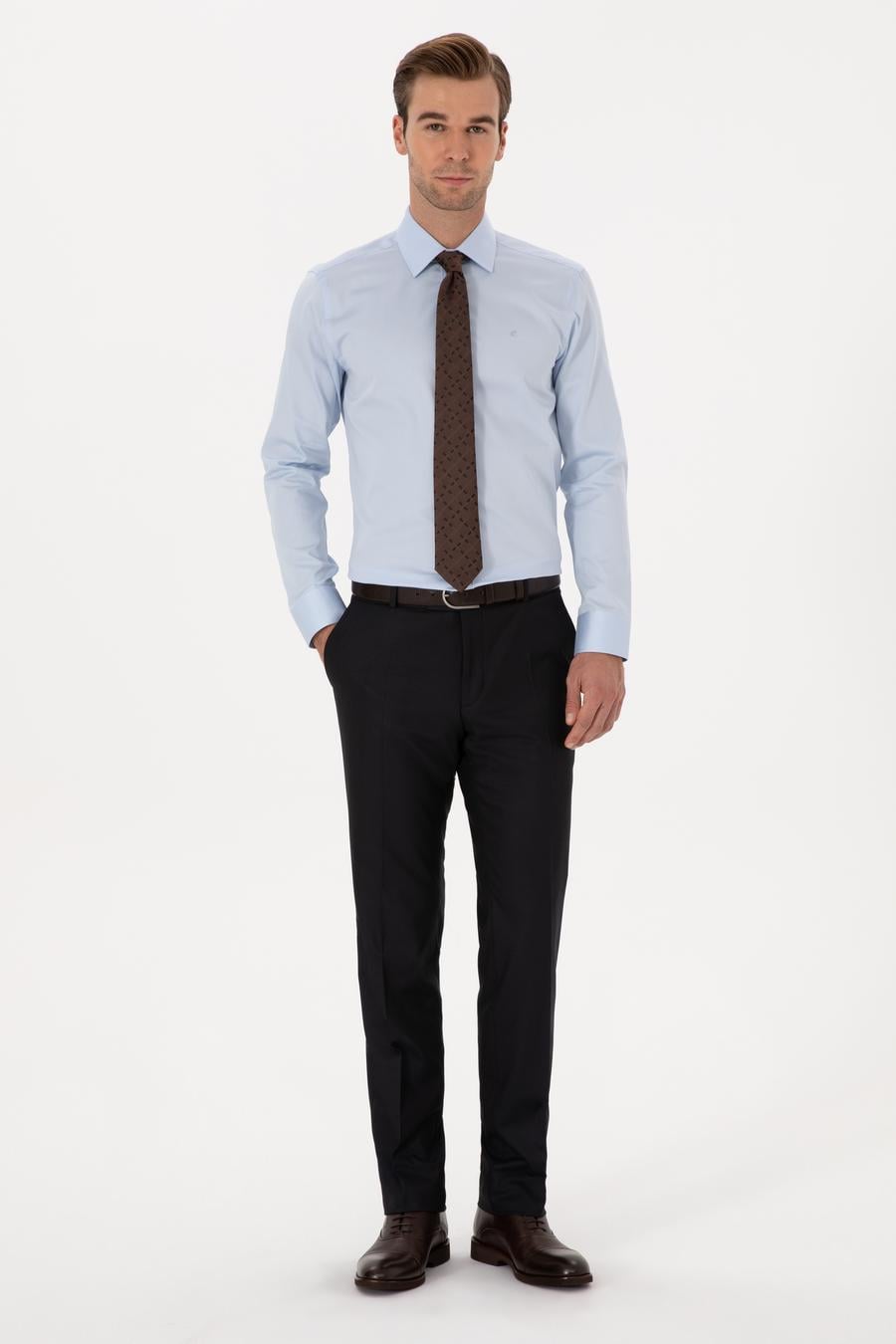 Lacivert Slim Fit Klasik Pantolon - 50318985003