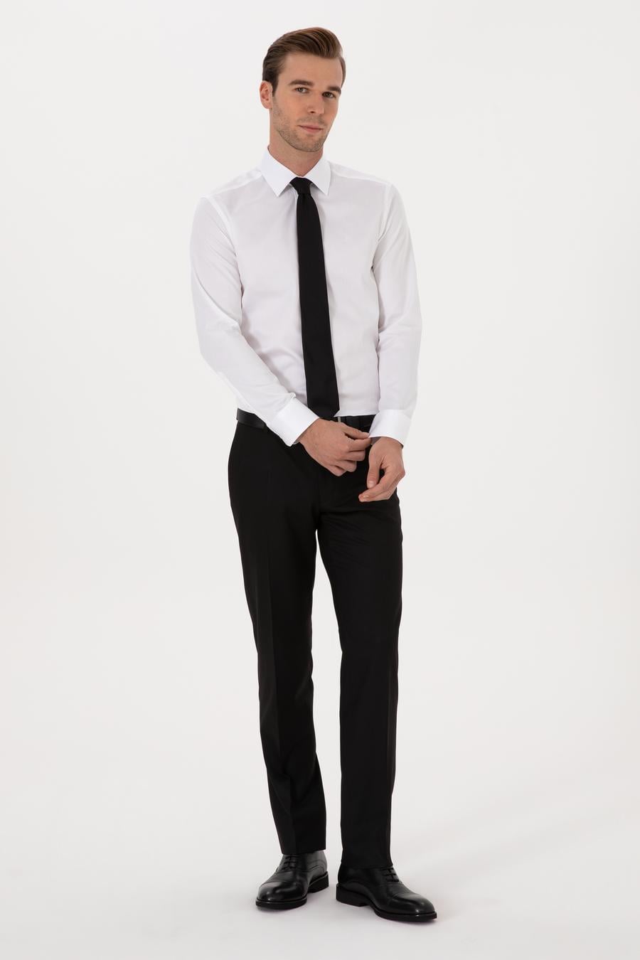 Siyah Slim Fit Klasik Pantolon - 50318985015
