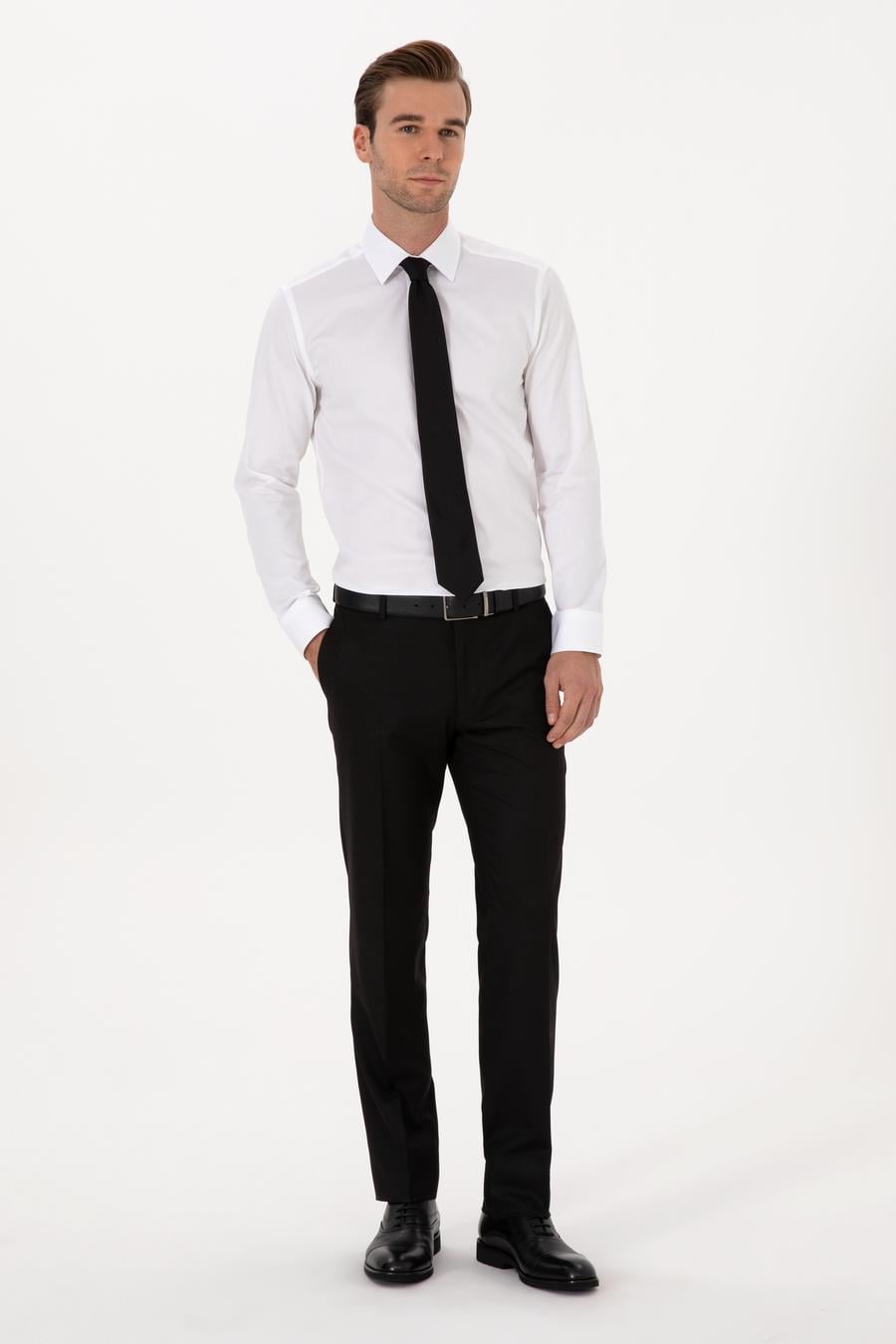 Siyah Slim Fit Klasik Pantolon - 50318985015