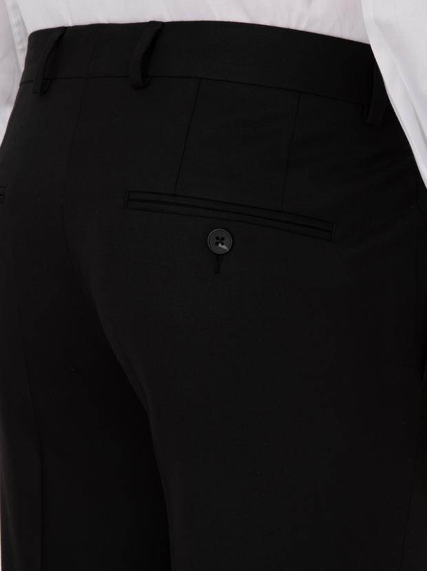 Siyah Slim Fit Klasik Pantolon