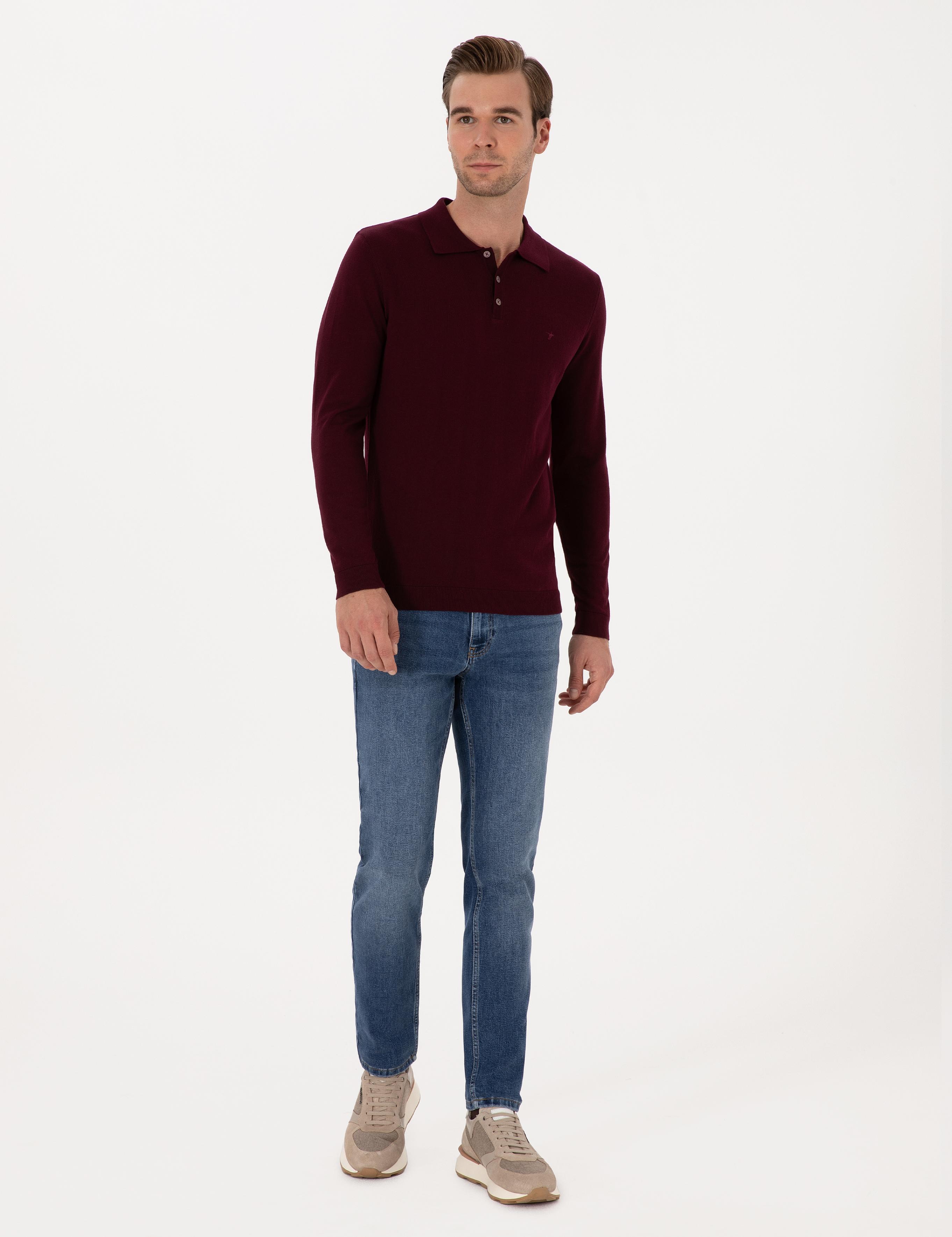 Açık Mavi Slim Fit Pamuk Karışımlı Jean Pantolon - 50313998047