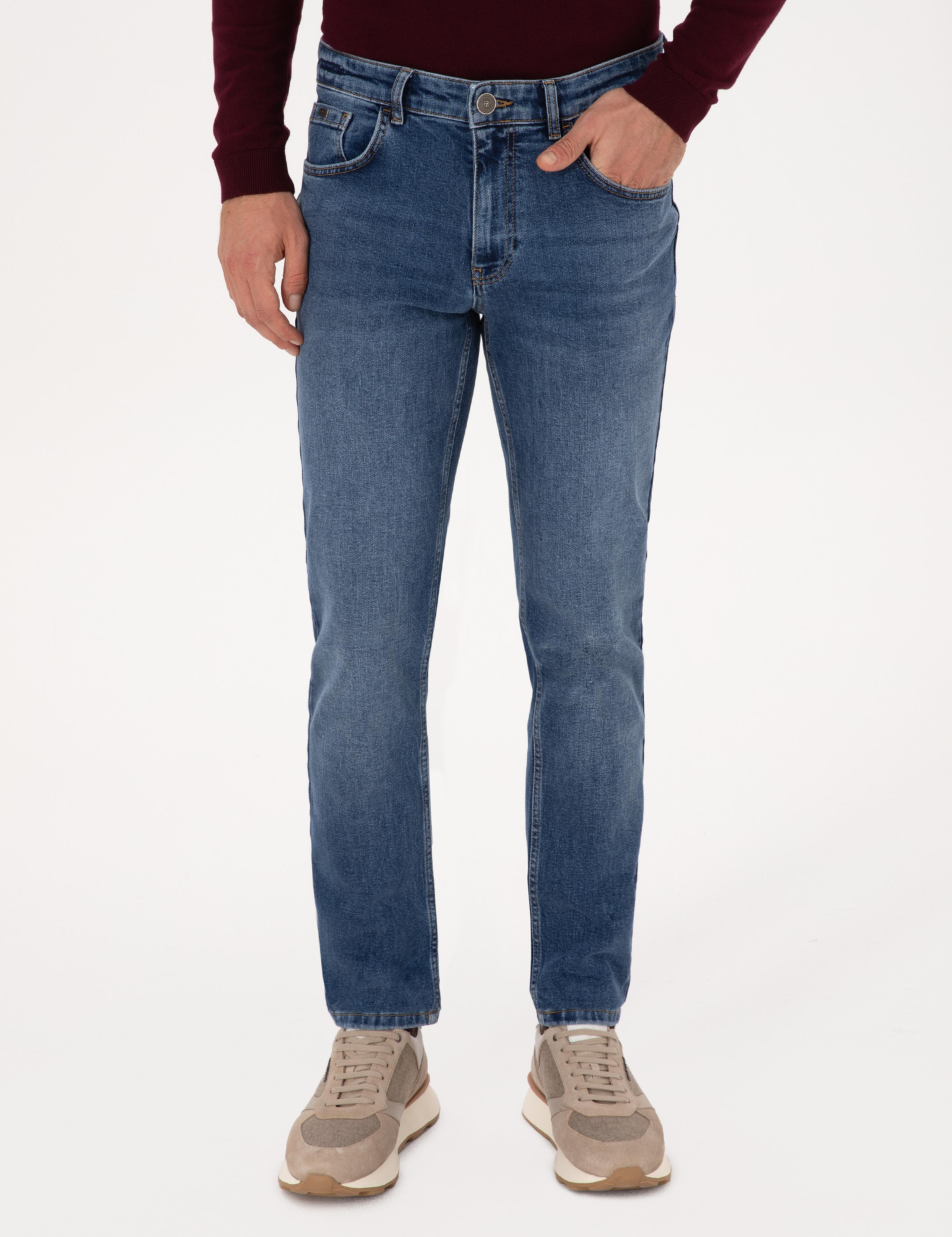Açık Mavi Slim Fit Pamuk Karışımlı Jean Pantolon - 50313998047