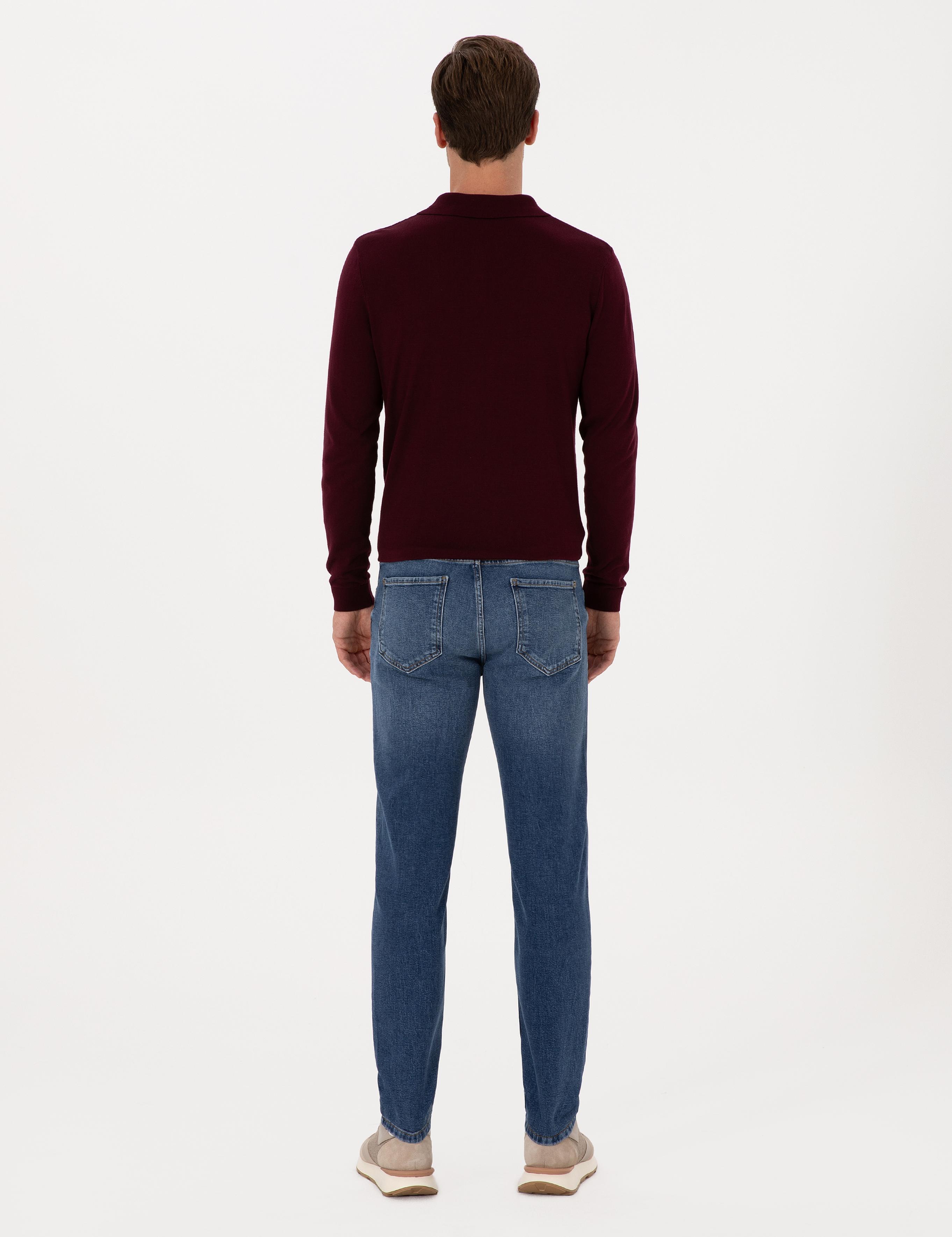 Açık Mavi Slim Fit Pamuk Karışımlı Jean Pantolon - 50313998047