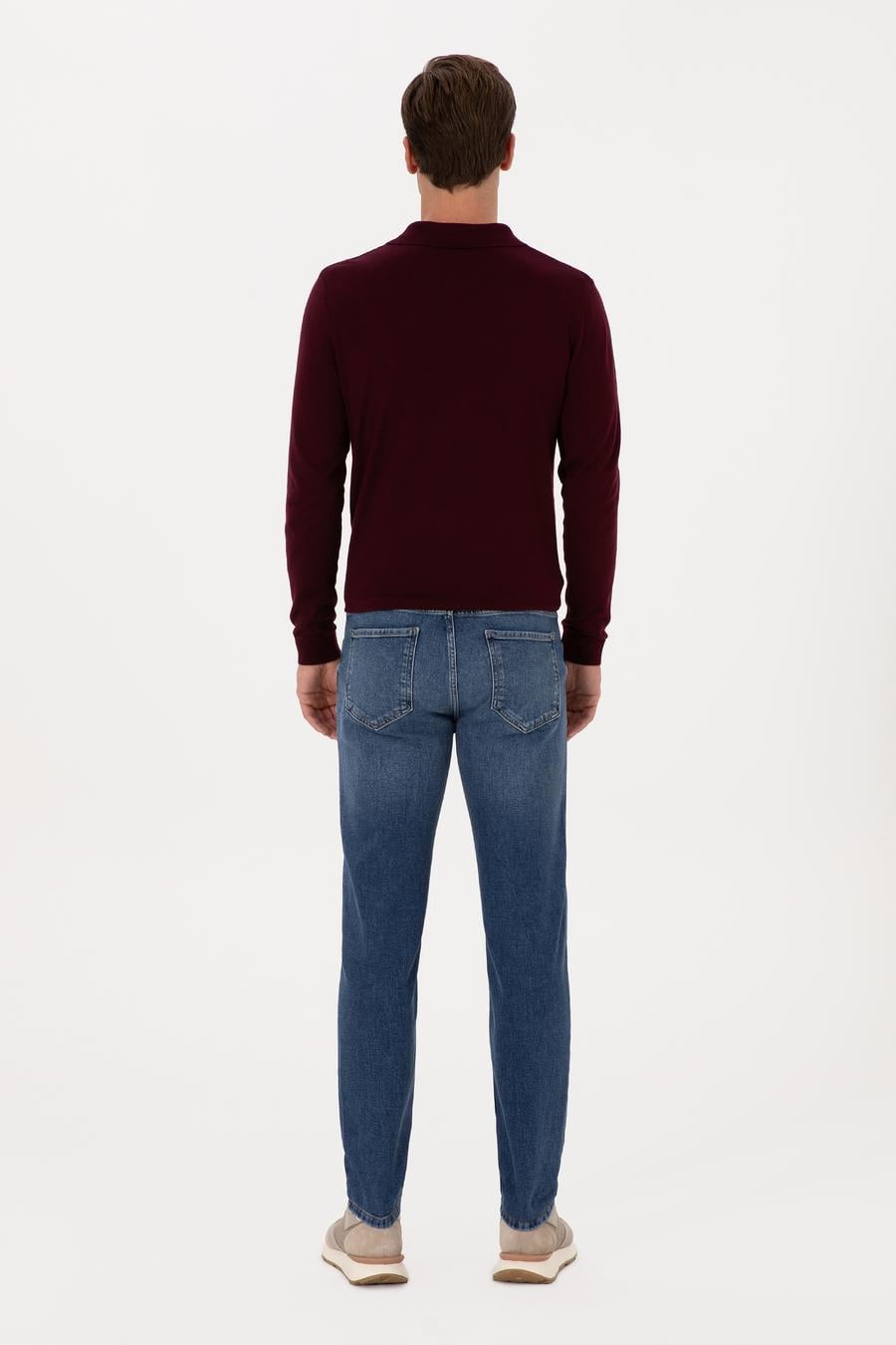 Açık Mavi Slim Fit Pamuk Karışımlı Jean Pantolon - 50313998047