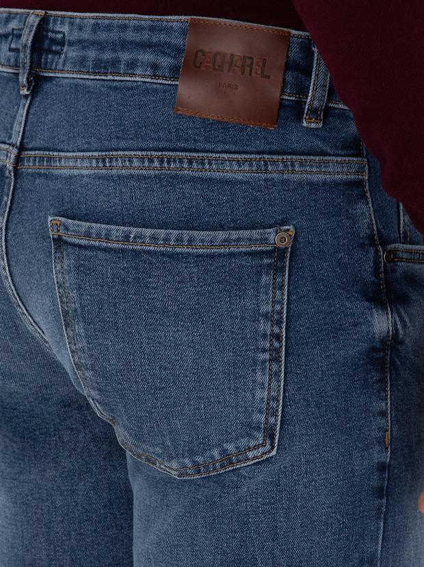 Açık Mavi Slim Fit Pamuk Karışımlı Jean Pantolon