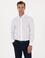 Beyaz Slim Fit %100 Pamuk Yakası Düğmeli Oxford Gömlek