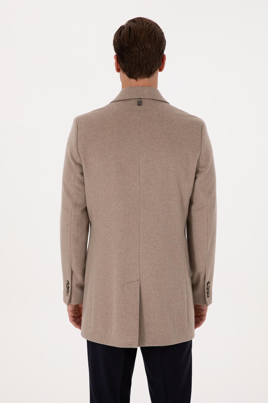 Vizon Ex Slim Fit Yün Karışımlı Palto - 50314593025