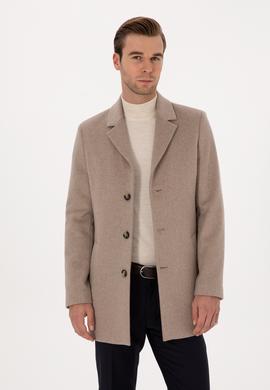 Vizon Ex Slim Fit Yün Karışımlı Palto