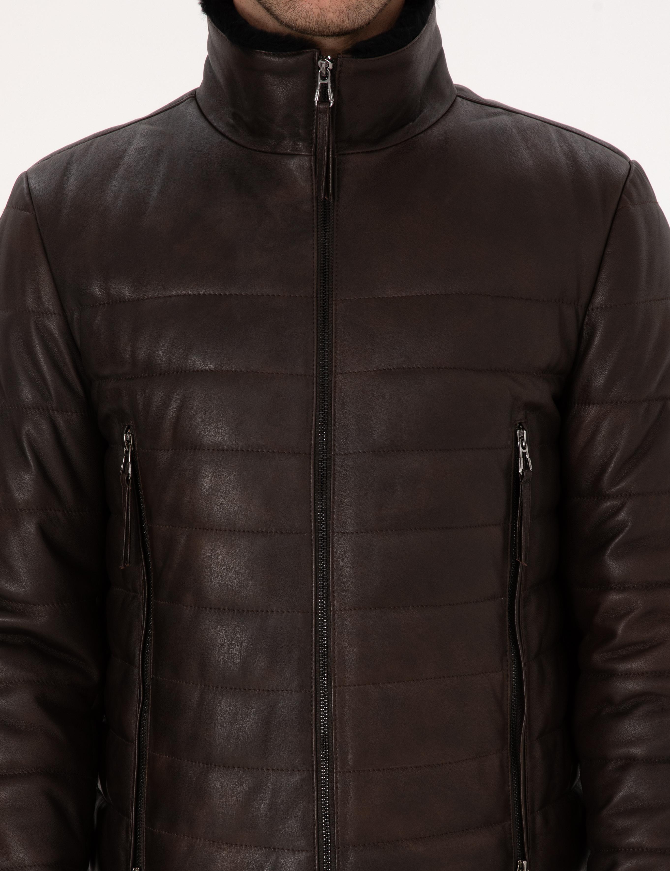 Kahverengi %100 Deri Mont - 50314566003
