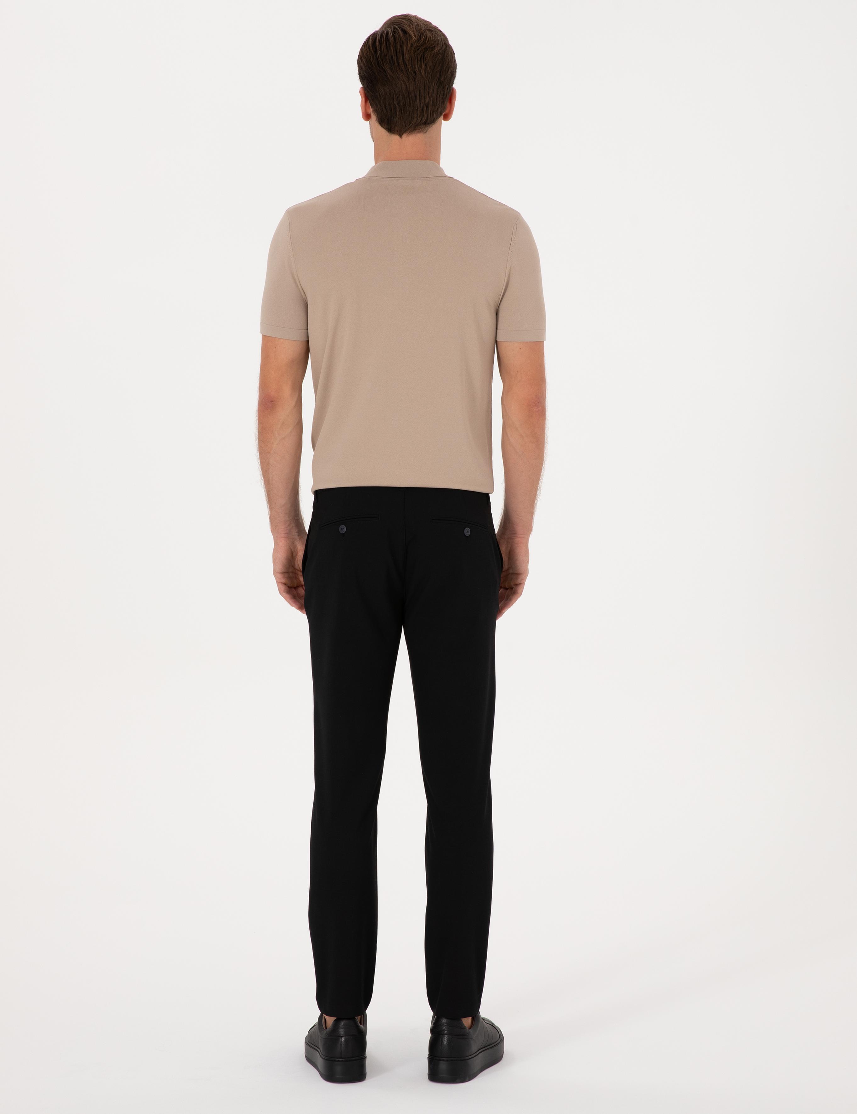 Lacivert Slim Fit Kanvas Pantolon - 50304090023