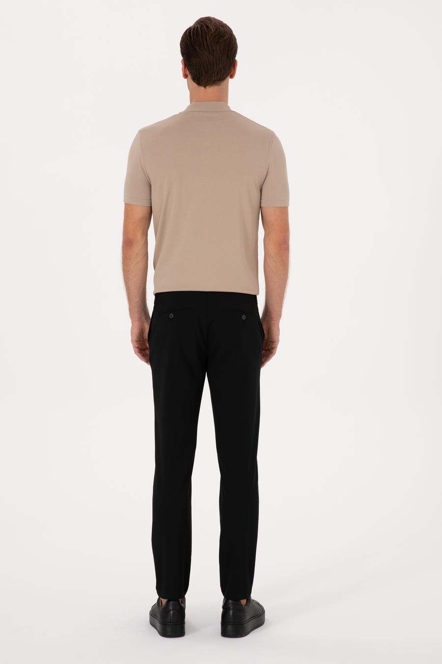 Lacivert Slim Fit Kanvas Pantolon - 50304090023