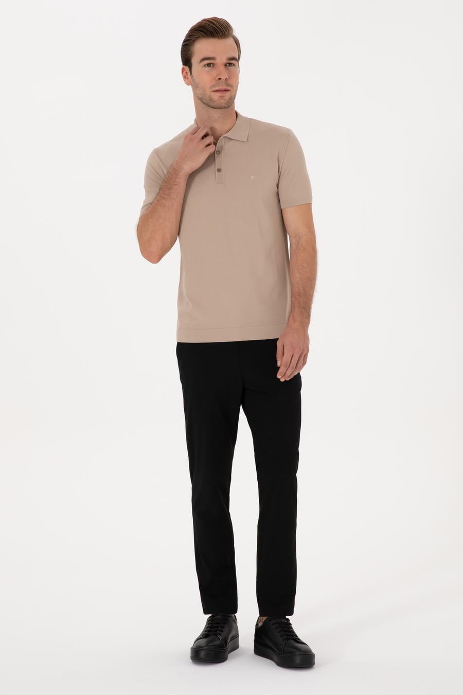 Lacivert Slim Fit Kanvas Pantolon - 50304090023