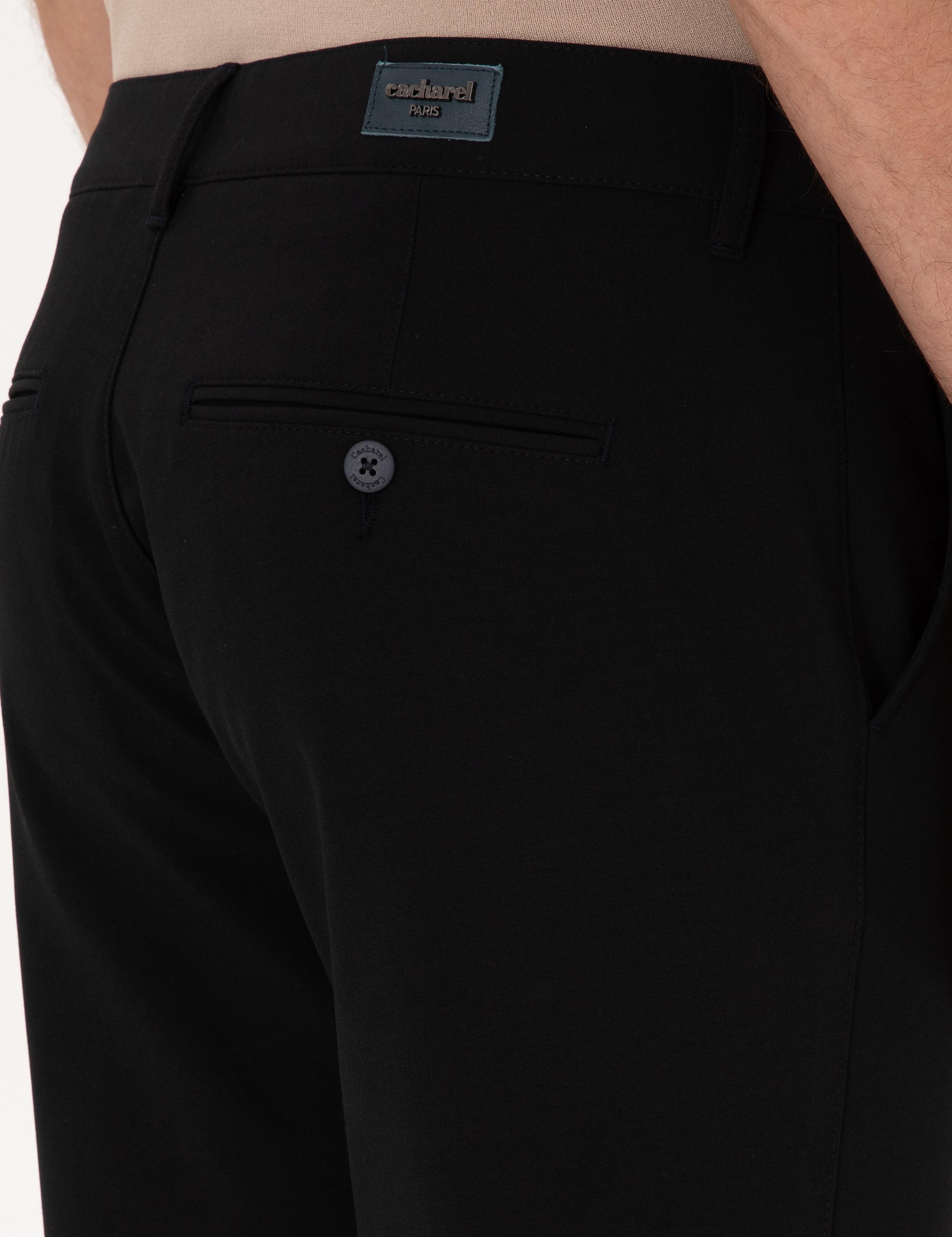 Lacivert Slim Fit Kanvas Pantolon - 50304090023