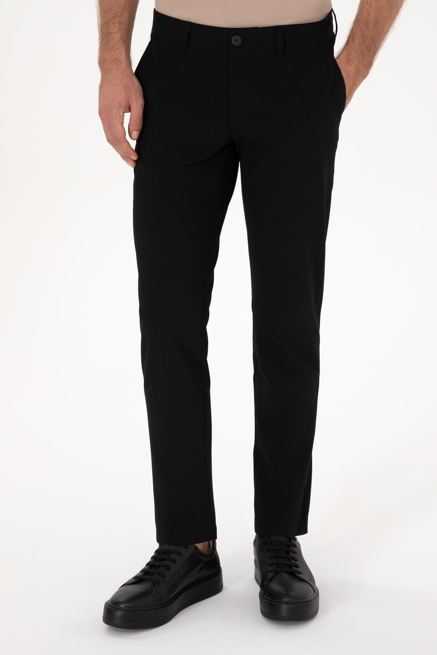Lacivert Slim Fit Kanvas Pantolon - 50304090023