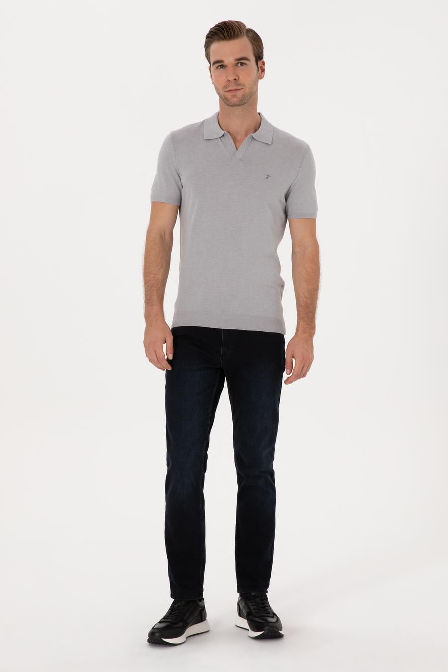 Koyu Lacivert  Slim Fit Pamuk Karışımlı Jean Pantolon - 50308678062