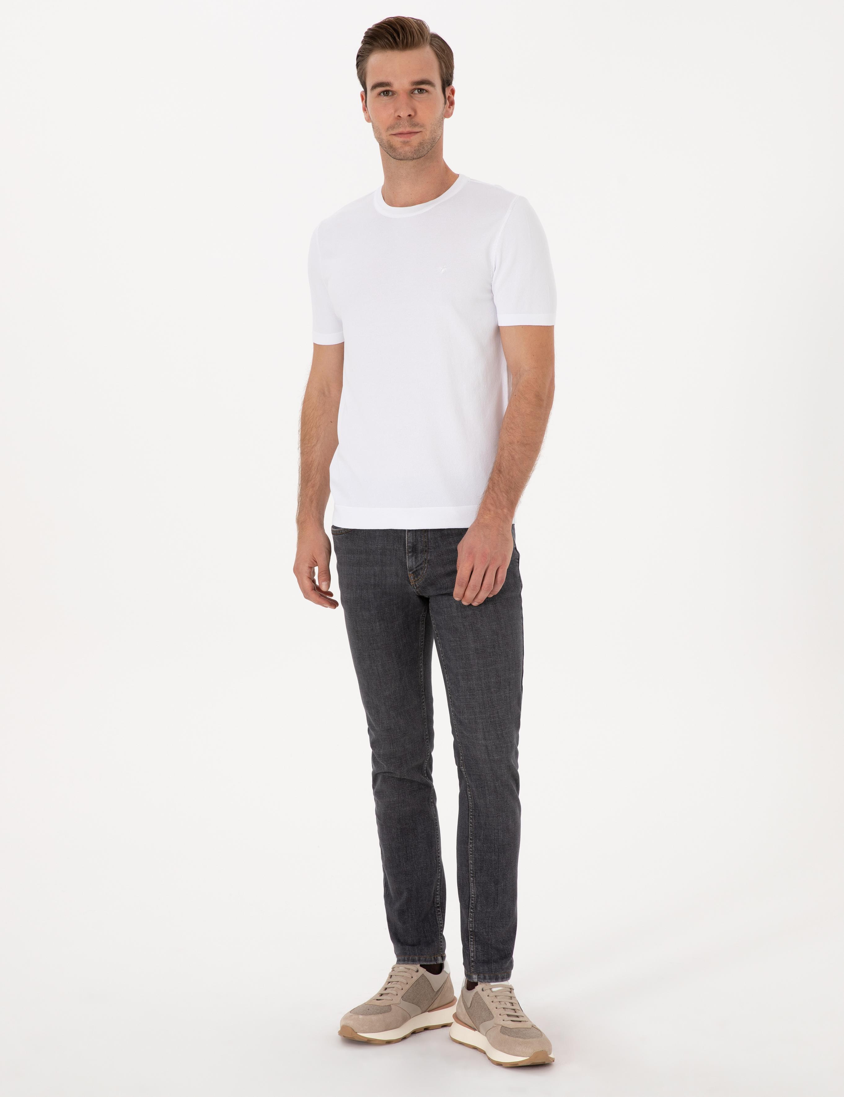 Antrasit Slim Fit Pamuk Karışımlı Jean Pantolon - 50313997012