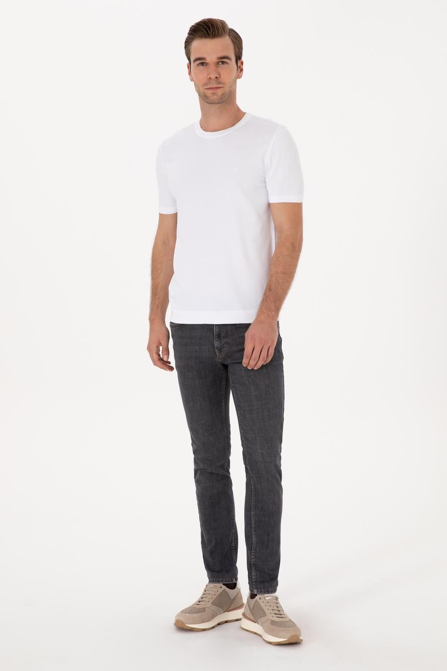 Antrasit Slim Fit Pamuk Karışımlı Jean Pantolon - 50313997012