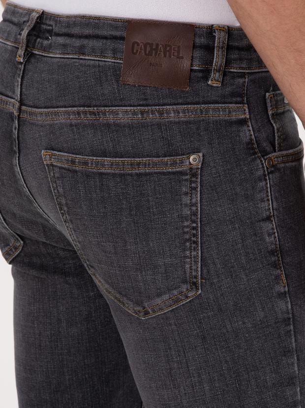 Antrasit Slim Fit Pamuk Karışımlı Jean Pantolon