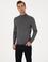 Füme Slim Fit Yün Karışımlı Yarım Balıkçı Basic Triko Kazak
