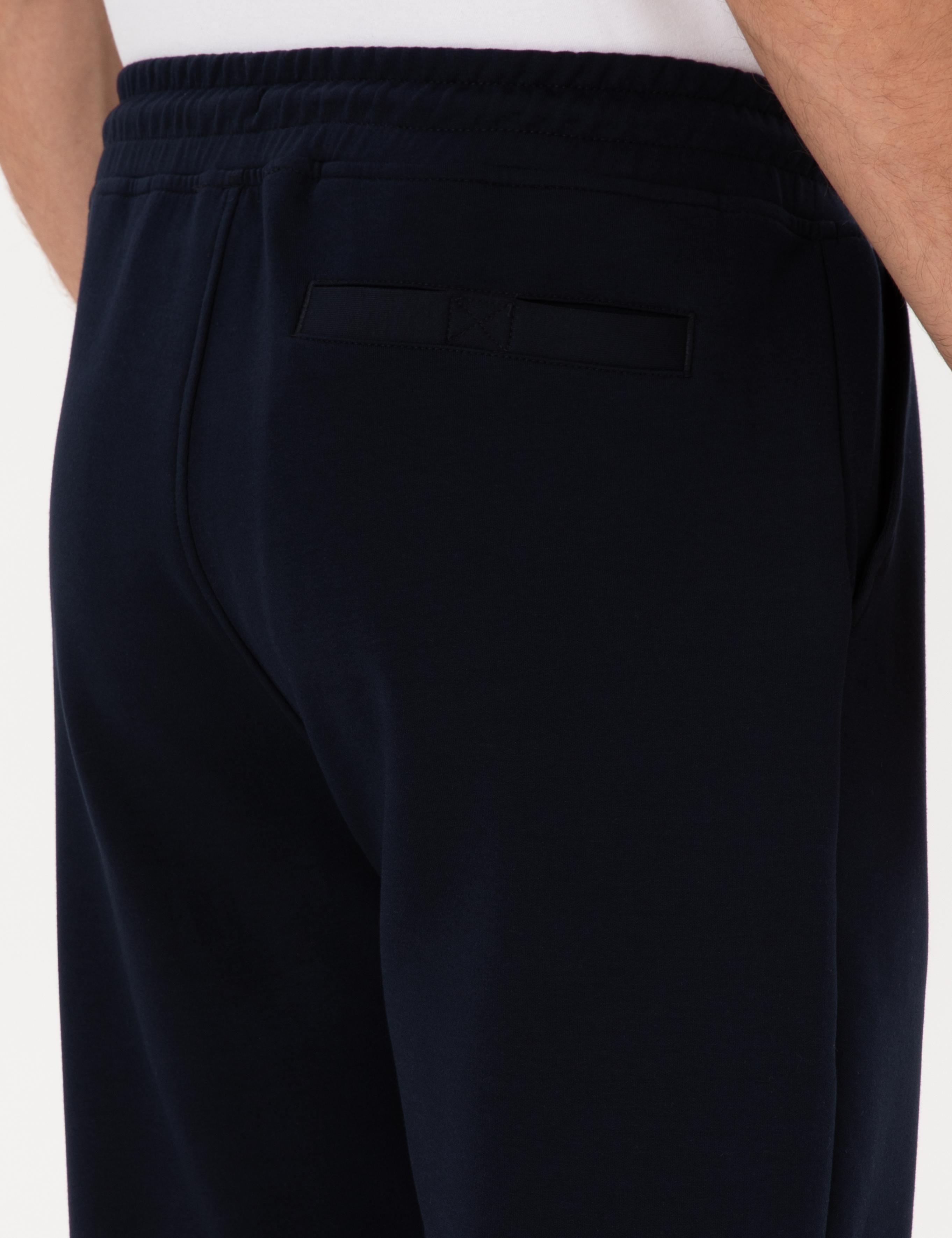 Lacivert Slim Fit Pamuk Karışımlı Paçası Lastikli Eşofman Altı - 50311677007