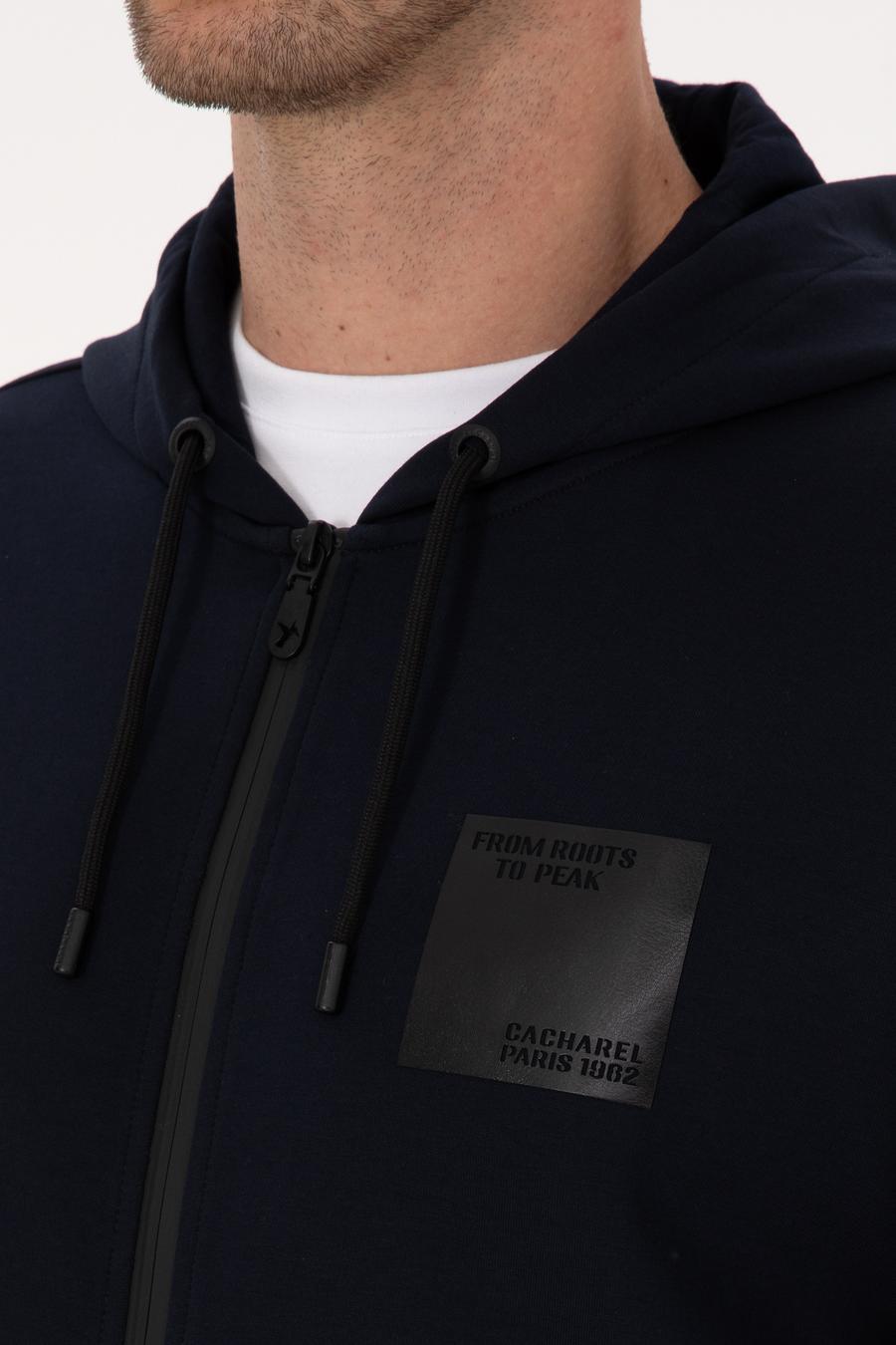 Lacivert Regular Fit Pamuk Karışımlı Tam Fermuarlı Sweatshirt - 50311630005