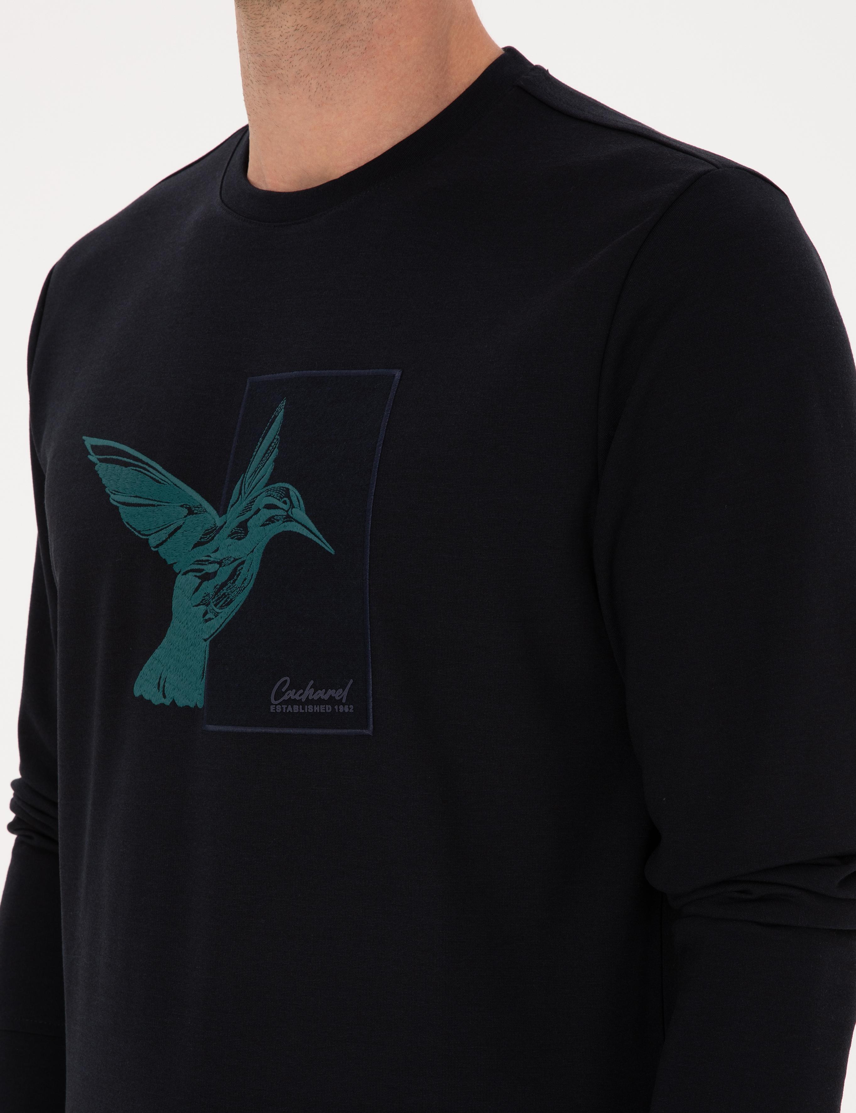 Lacivert Regular Fit Bisiklet Yaka Sweatshirt - 50311401012
