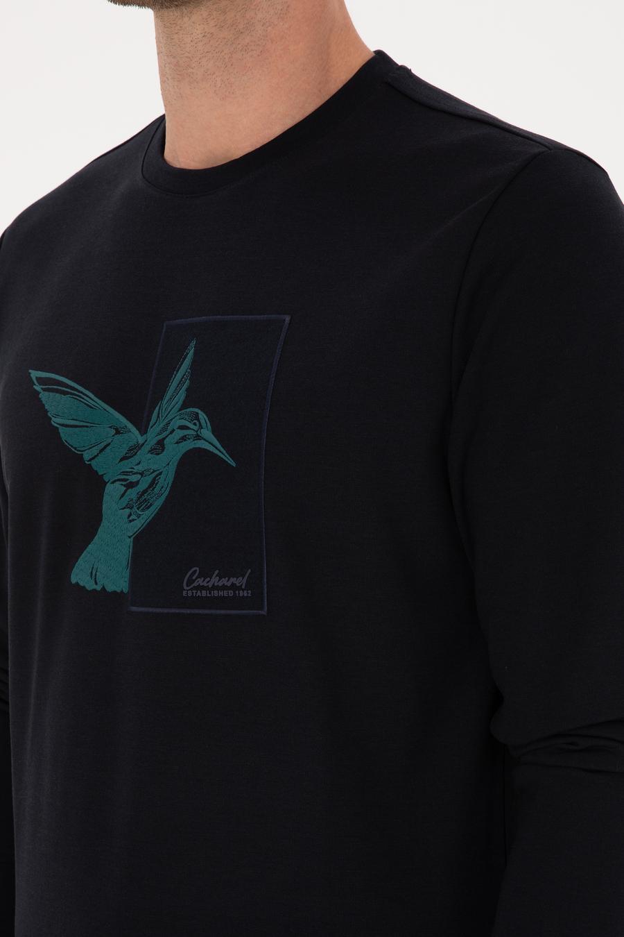 Lacivert Regular Fit Bisiklet Yaka Sweatshirt - 50311401012