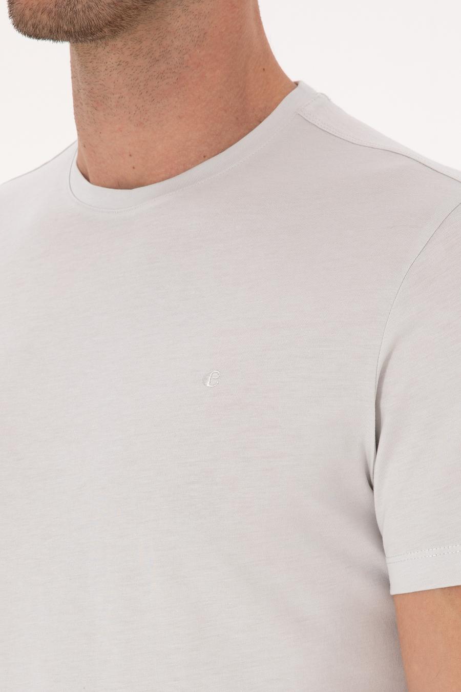 Taş Slim Fit %100 Pamuk Bisiklet Yaka Basic T-shirt - 50324401022